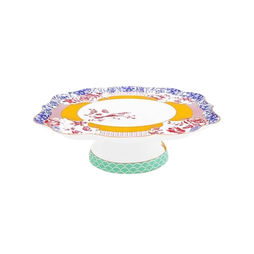 Tavă din porțelan, pentru tort, Pip Studio, 24x24 cm, colecția Royal Multi