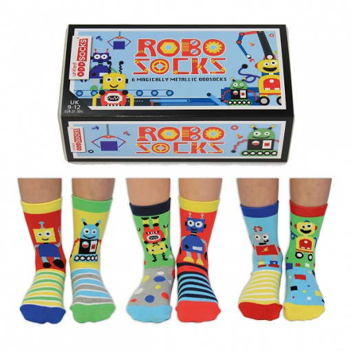 Комплект от 6 детски чорапа Robo Socks