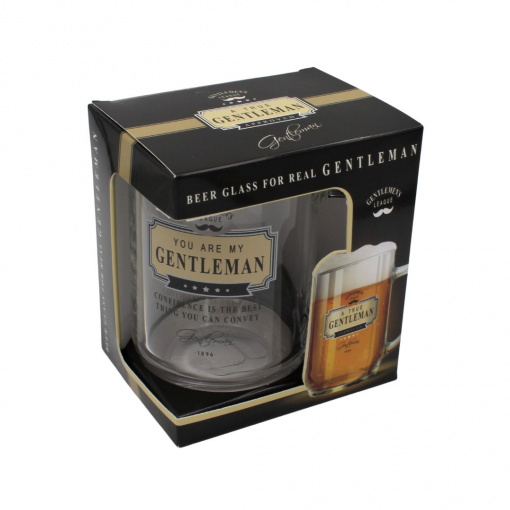 Halbă de Bere "Confidence is the best thing you can convey", 500 ml - Ambalată în Cutie Cadou Premium