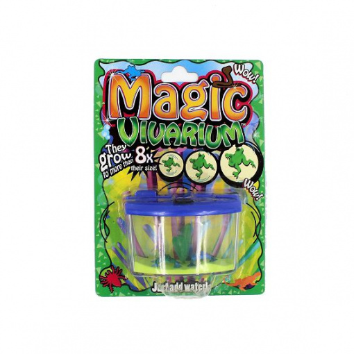 Mini acvariu albastru Magic Vivarium broscute