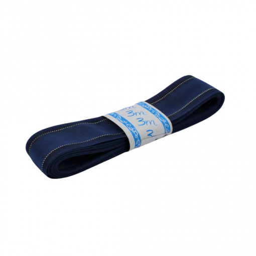 Panglică textilă ALBASTRU AURIU 25mm x 3m