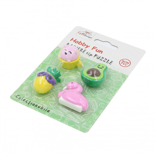 Radiere puzzle colecționabile seria Hobby Fun ananas