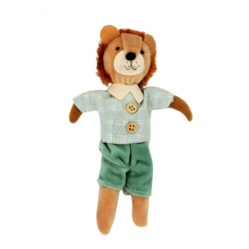 Decorațiune Zooky animăluț leu cu pantaloni verzi