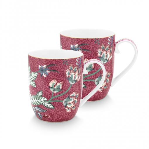 Set 2 cești din porțelan, Pip Studio, 145ml, colecția Flower Festival