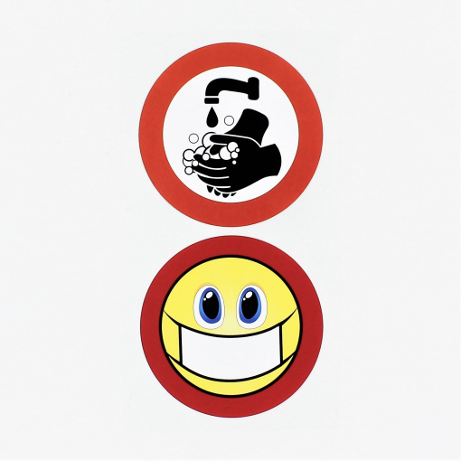 Set stickere Corona Hands and Mask 2 bucati