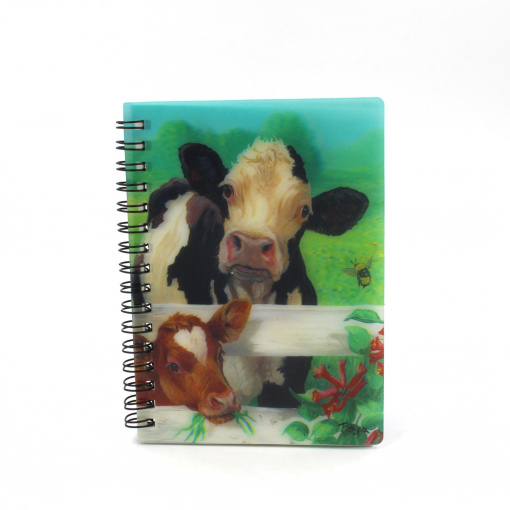 Carnețel zoo cu spirală 3D Bees and Cows