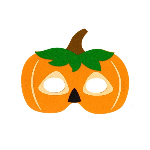 Masca de Halloween, din fetru, model față de dovleac, Eurowrap