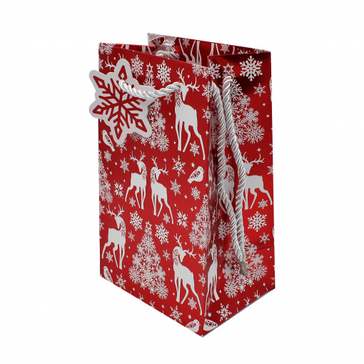 Pungă cadou Crăciun SDE P NORDIC METALLIC