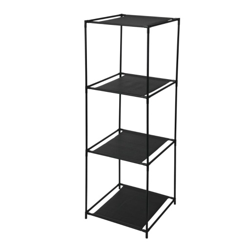 Raft metalic cu 4 polițe – organizator multifuncțional pentru baie, dormitor sau living, Storage Solutions