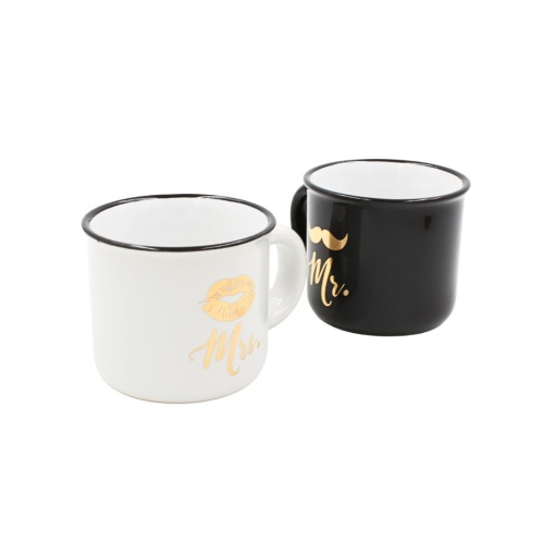 Set 2 Cești Espresso, Nekupto – “Mr. & Mrs.”, 2 x 80 ml