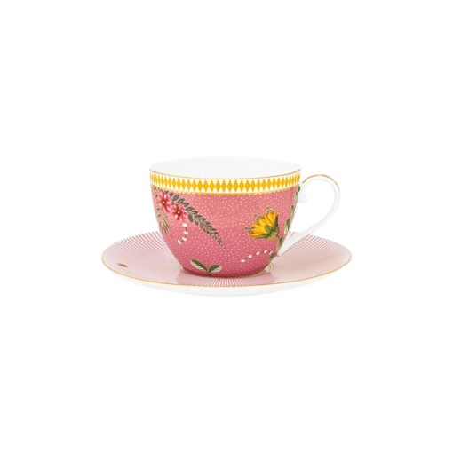 Cană espresso cu farfurioară, Pip Studio, 280ml, colecția La Majorelle