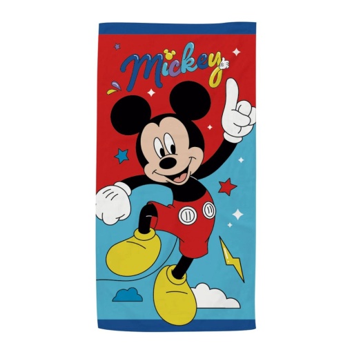 Prosop de plajă, pentru copii, model Mickey Mouse, 70x140 cm, Arditex
