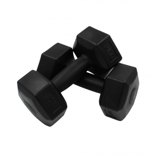Set 2 gantere negre XQ Max 2x2 kg