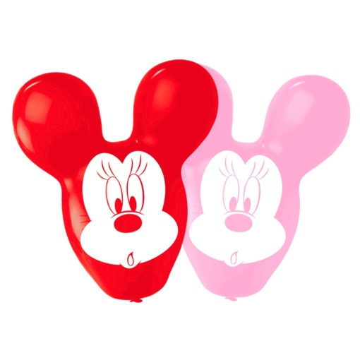 Set 4 baloane gigante, din latex, model Minnie Mouse, Amscan, 56 cm