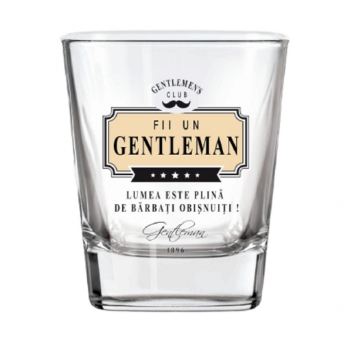 Чаша за уиски "BE A GENTLEMAN"