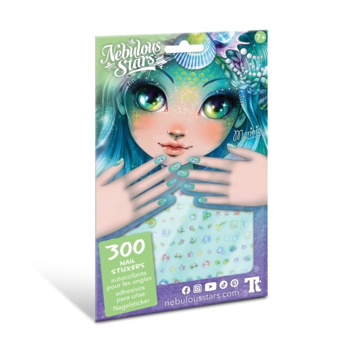Set 300 stickere, pentru unghii, Nebulous Stars, Marinia