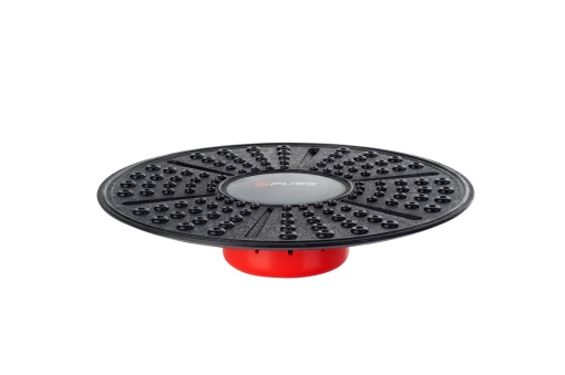 Placă de echilibru Pure 2 Improve – Ø 35 cm, înălțime reglabilă până la 7 cm, negru/roșu