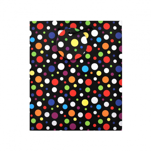 Punga cadou hartie L POLKA DOT