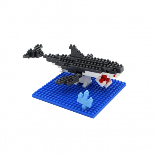 Set construcție Microbricks rechin 150 piese