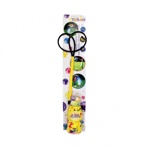 Set solutie sapun Tuban 250ml accesoriu baloane multiple albastru 19cm