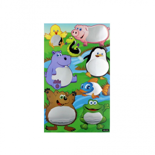 Set stickere decorative tip oglinda animalute