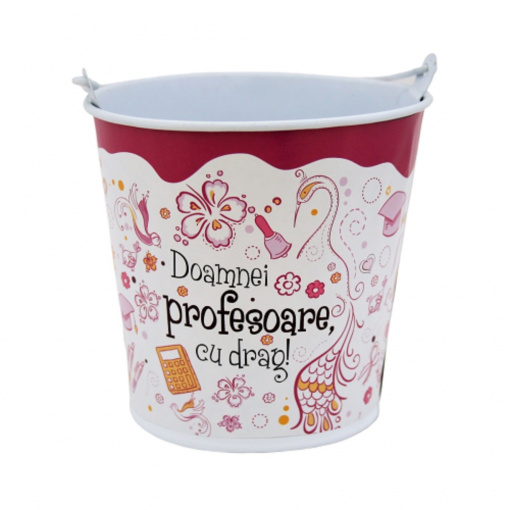 Suport ghiveci 13.5 cm "Doamnei profesoare cu drag"