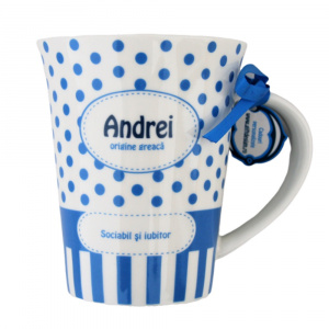 Cana din portelan personalizata Andrei