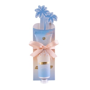 Set îngrijire mâini SUMMER SPA în ambalaj cadou turcoaz, cremă pentru mâini și unghii 30 ml si pilă de unghii