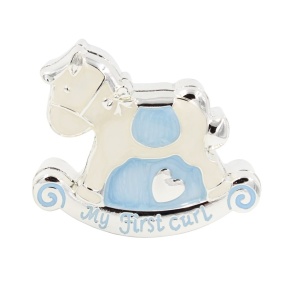 Set Cadou Bebeluși Băieței AZAY – Prima Șuviță & Primul Dințișor, Design Bleu, Cutie Cadou Inclusă