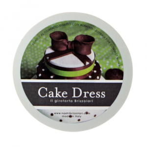 Bandă decorativă Cake Dress pentru torturi și prăjituri, 4.5cm x 15m, model dantelat, Splendor bleu