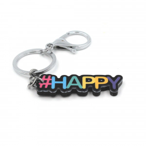 Breloc cu mesaj - #Happy - Img 2