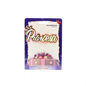 Cake Topper pentru tort model cuvântul Prințesă
