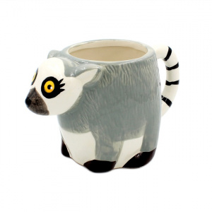 Cană ceramică formă de lemur 250ml