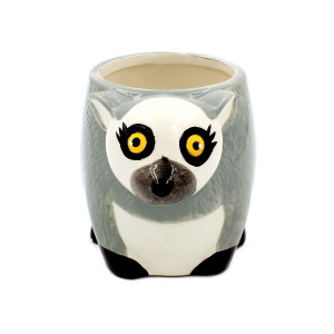 Cană ceramică formă de lemur 250ml