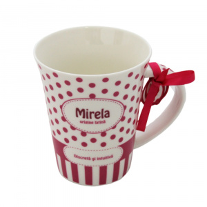Cană din porțelan personalizată Mirela