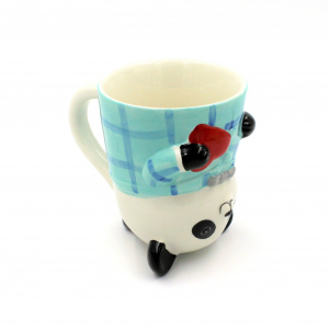 Cană figurină upside-down "Ursuleț panda bleu" - Img 2