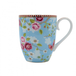 Cană porțelan, Pip Studio, colecția Chinese Rose, blue, 350ml