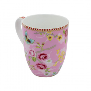 Cană porțelan, Pip Studio, colecția Chinese Rose, pink, 350ml