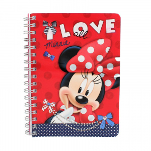 Carnetel licenta A6 cu spirala Minnie love