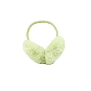 Căști pufoase pentru urechi Antonio, 94 g, Ø 14 cm, circumferință 44 cm, verde fistic