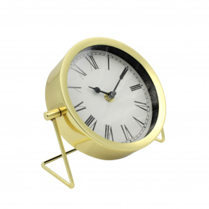 Ceas masa din metal auriu 16cm