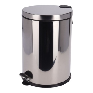 Coș de Gunoi cu Pedală, 30L, Oțel Inoxidabil