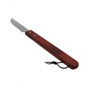 Cuțit profesional pentru grătar, 39 cm, oțel inoxidabil, mâner din lemn lăcuit, design elegant și durabil, BBQ