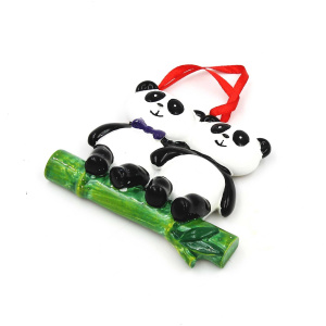 Decorațiune cu magnet - Doi ursuleți panda - Img 2