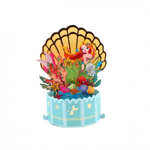 Decorațiune din hârtie Magic Pop-Ups Sirenă - Img 1