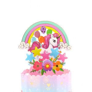 Decorațiune din hârtie Magic Pop-Ups Unicorn cu baloane - Img 2