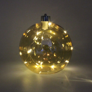 Decorațiune Edelman - Glob auriu, cu leduri