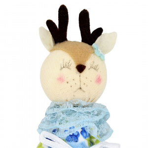 Decorațiune Zooky animăluț căprioară rochiță bleu - Img 2
