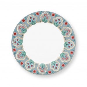 Farfurie din porțelan, Pip Studio, Bleu, 21cm, colecția Flower Festival