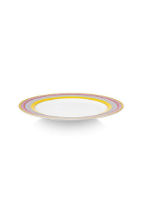 Farfurie din porțelan, Pip Studio, Stripes Yellow, 23cm, colecția Pip Chique - Img 2